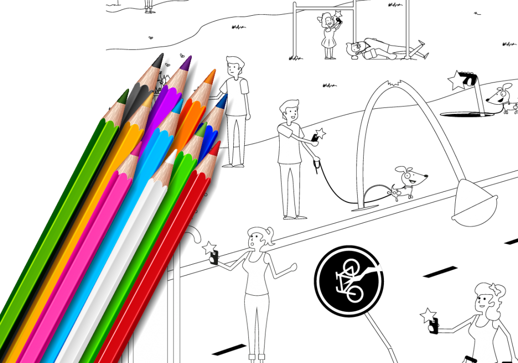 Afbeelding van de tekening voor de kleurwedstrijd